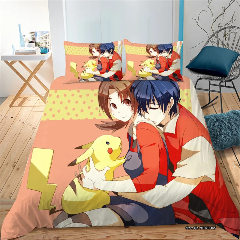 Cartoon Pokemon Pattern Bedding Set Children's Baby Bedroom Decor Single and Double King and Queen Size Duvet Pillowcases 2/3PCS
Cartoon Pokemon Pattern Bedding Set Children's Baby Bedroom Decor Single and Double King and Queen Size Duvet Pillowcases 2/3PCS