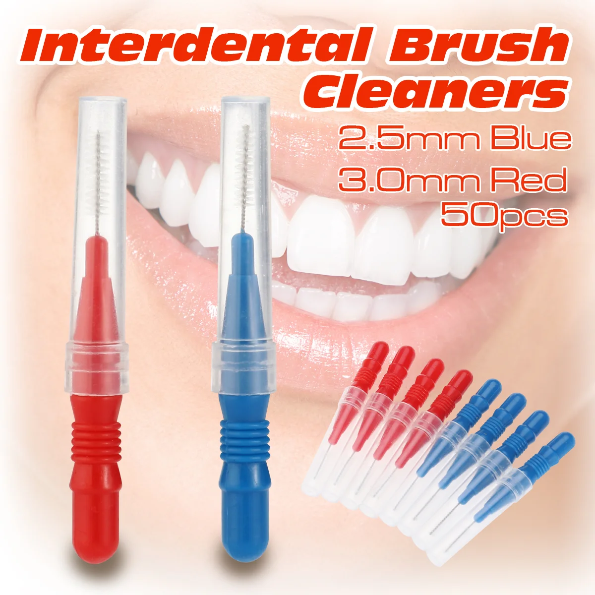 50 Interdental Brushes Picks Flosser Toothpick Cleaners Braces Brushes Flossing Hygiene Brush Cleaning Tool 2 5mm 3mm
50 Interdental Brushes Picks Flosser Toothpick Cleaners Braces Brushes Flossing Hygiene Brush Cleaning Tool 2 5mm 3mm