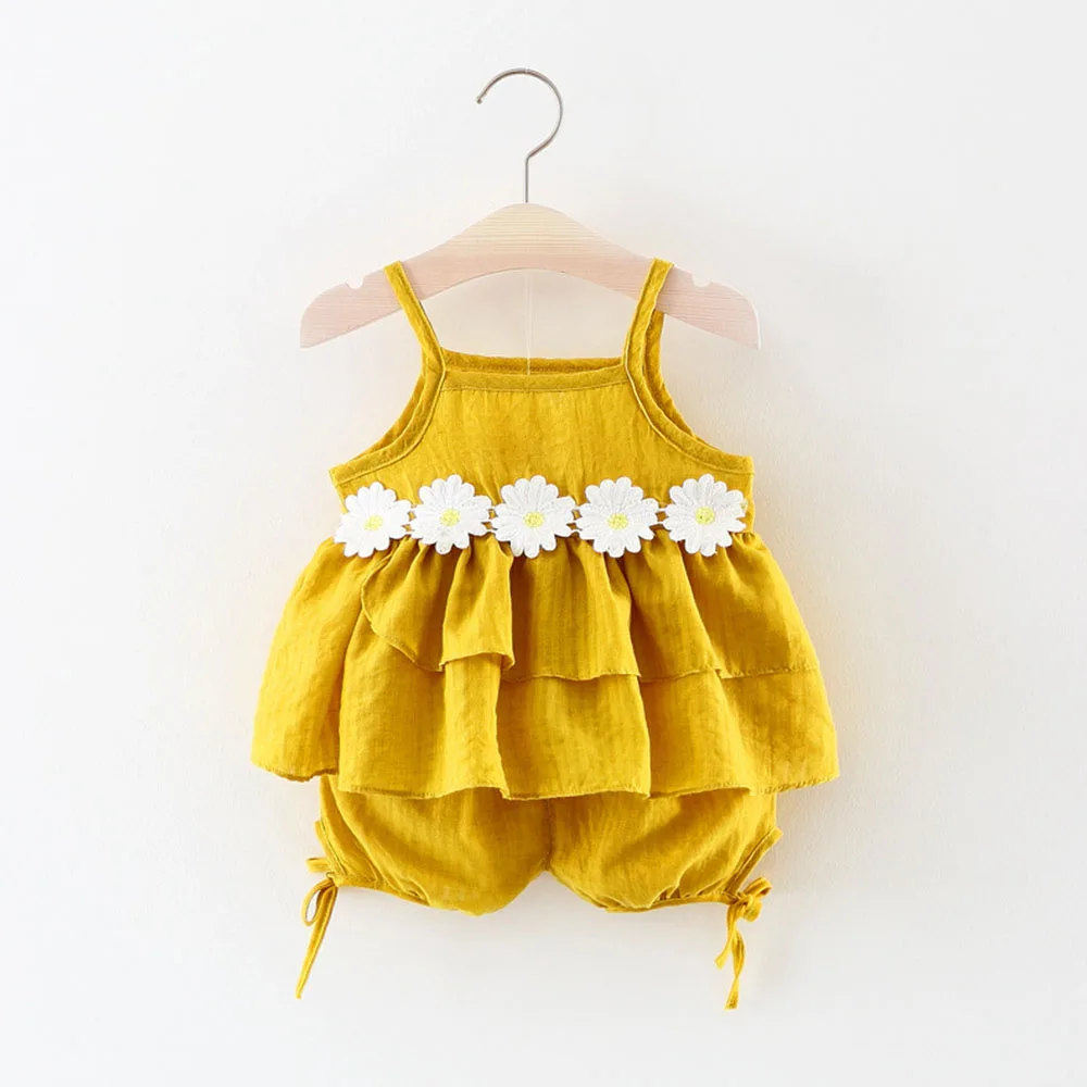 2022 New Fashion Infant Flowers Sweet Clothes Baby Girls Casual Clothing Toddler Sleeveless Vest And Shorts Outfits Two Piece
2022 New Fashion Infant Flowers Sweet Clothes Baby Girls Casual Clothing Toddler Sleeveless Vest And Shorts Outfits Two Piece