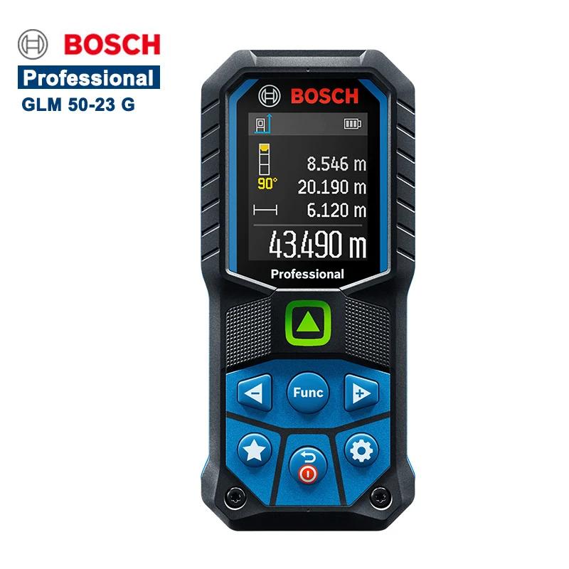 Bosch GLM50-23G Green Leaser Range Finder Measure Distance 0.05~50m IP65 Distance Meter 360° Angle Room Measuring Instrument
Bosch GLM50-23G Green Leaser Range Finder Measure Distance 0.05~50m IP65 Distance Meter 360° Angle Room Measuring Instrument