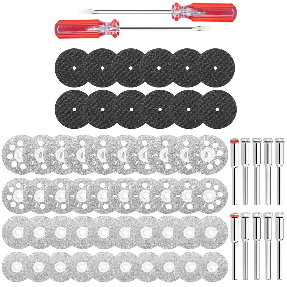 62pcs Diamond Cutting Wheel Set Resin Cutting Discs For Cutting Wood Plastic Gem Glass Aluminum Rotary Tool Accessories
62pcs Diamond Cutting Wheel Set Resin Cutting Discs For Cutting Wood Plastic Gem Glass Aluminum Rotary Tool Accessories