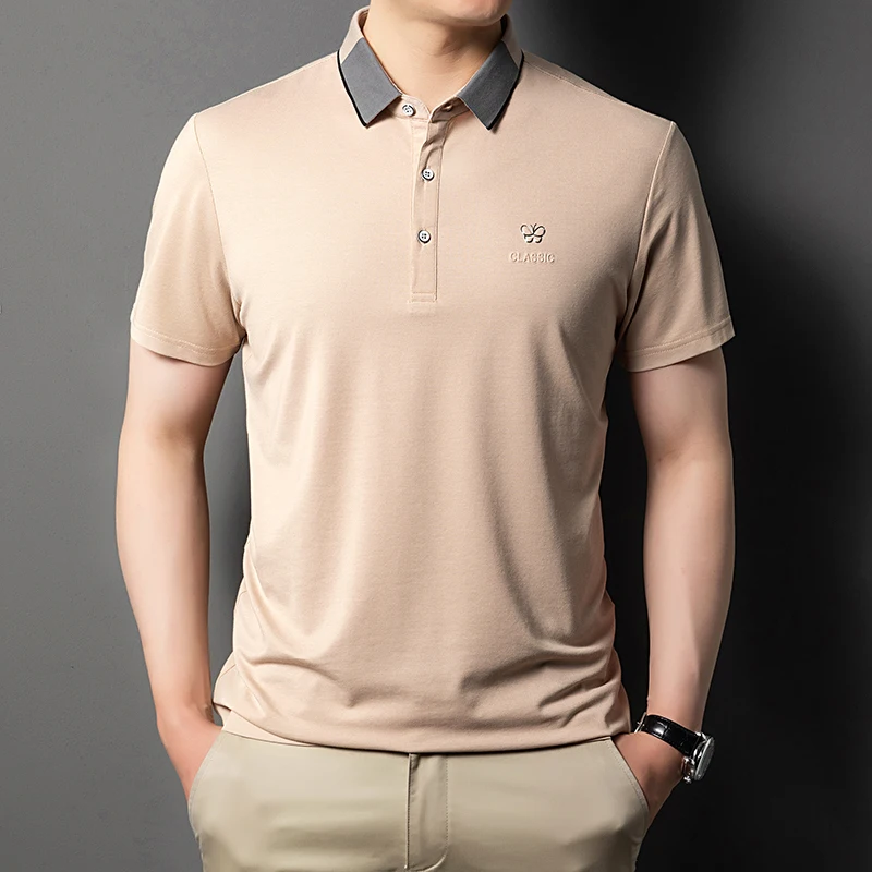 High End Short Sleeve Luxury Male Polo Shirt Designer Cotton Tops Tshirts High-quality Logo Slim Fit Business Fashion New Summer 
High End Short Sleeve Luxury Male Polo Shirt Designer Cotton Tops Tshirts High-quality Logo Slim Fit Business Fashion New Summer