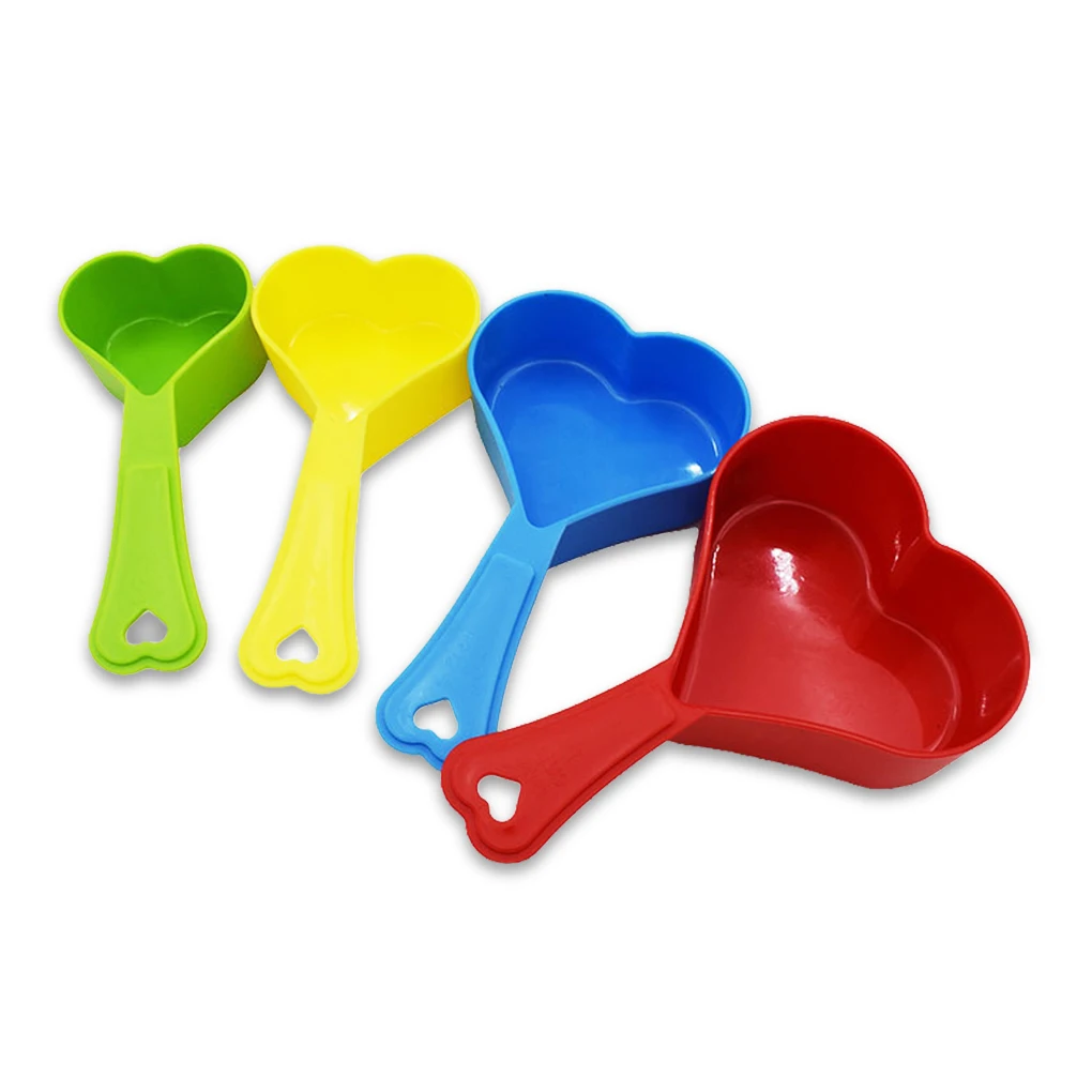 4Pcs Measuring Spoon Colorful Heart Shape Scoop Scale Chocolate Cooking Teaspoon Stackable Household Kitchen Tool
4Pcs Measuring Spoon Colorful Heart Shape Scoop Scale Chocolate Cooking Teaspoon Stackable Household Kitchen Tool