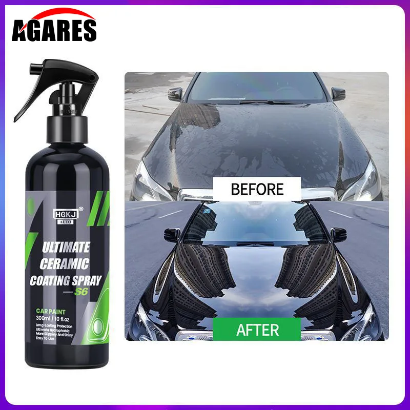 

9H Ceramic Car Coating Paint Care 300/100/50ml Polishing Paste Nano Products Hydrophobic Quick Coat Liquid Wax Car Care Kit HGKJ