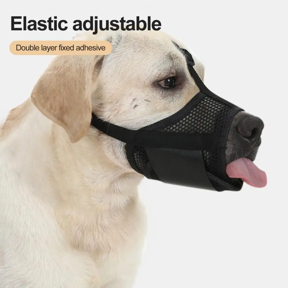 

Mesh Dog Muzzle Adjustable Breathable Dog Muzzle Widened Fastener Tape Design for Anti-biting Barking Chewing Pet for Drinking