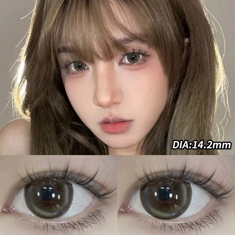 Ice drop black tea contact lenses burst 14.2mm diameter deep big eyes six months throw
Ice drop black tea contact lenses burst 14.2mm diameter deep big eyes six months throw