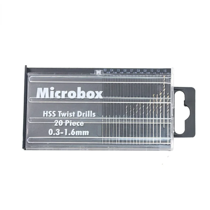 Мини-набор спиральных сверл Micro HSS 20 шт.
Мини-набор спиральных сверл Micro HSS 20 шт.