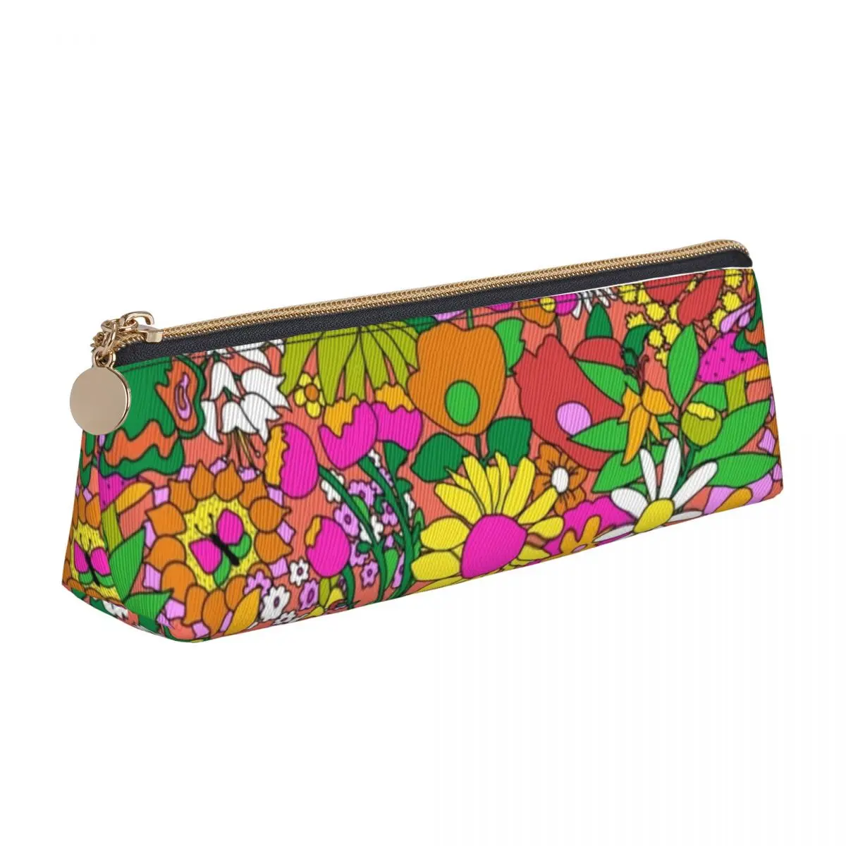 Peace Flower Power Leather Pencil Case 60S Groovy Garden Back to School Boy Girl Zipper Pencil Box Retro Large Triangle Pen Bags
Peace Flower Power Leather Pencil Case 60S Groovy Garden Back to School Boy Girl Zipper Pencil Box Retro Large Triangle Pen Bags