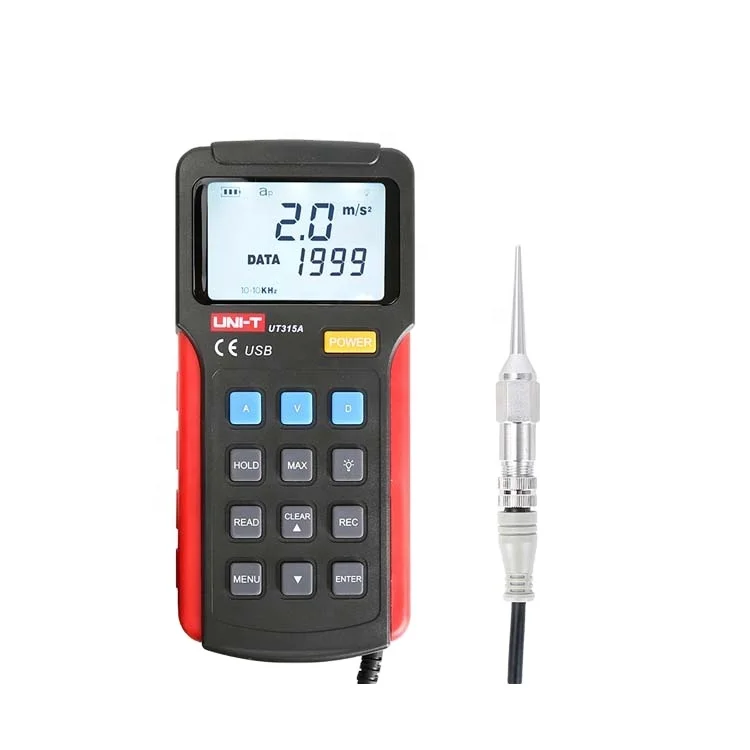 UNI-T UT315A промышленный цифровой измеритель вибрации зонд устройство Вибрационный анализатор точность измерения вибрации ручной тестер
UNI-T UT315A промышленный цифровой измеритель вибрации зонд устройство Вибрационный анализатор точность измерения вибрации ручной тестер