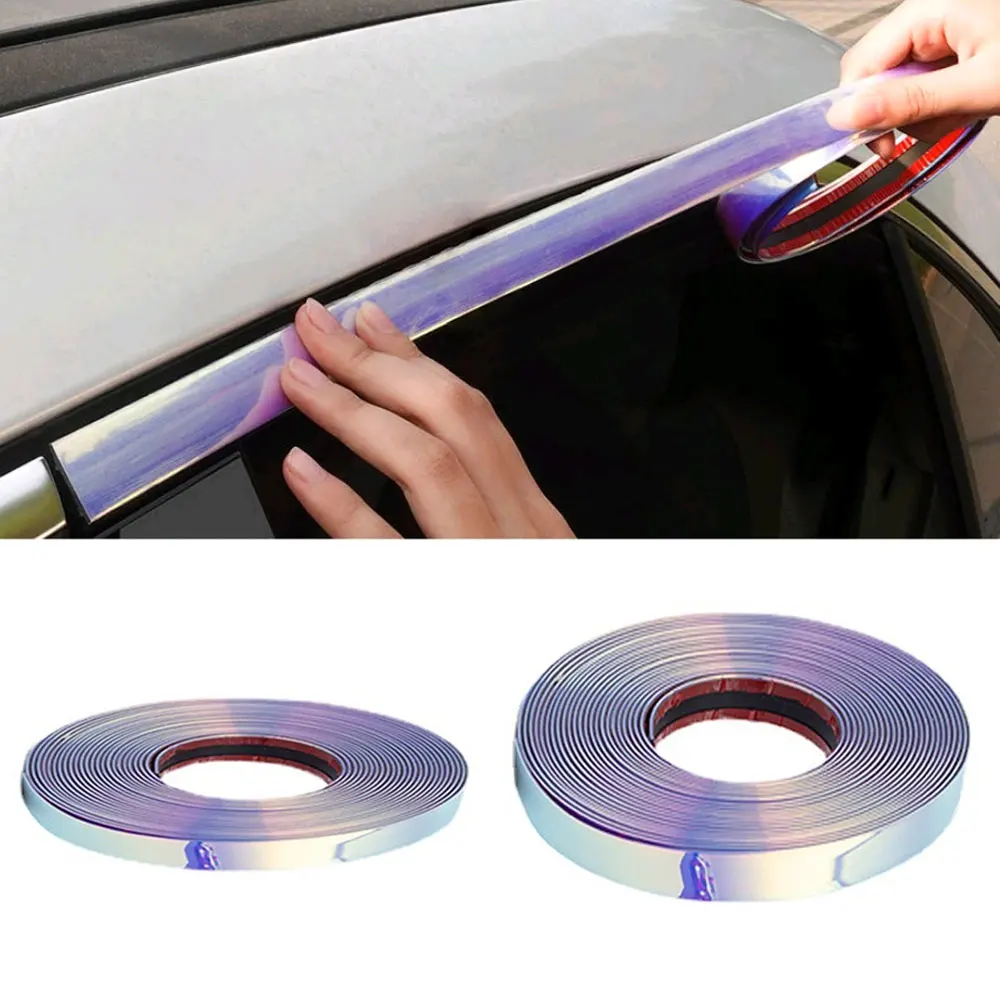 Colorful Car Self Adhesive Door Chrome Strip Moulding Decoration Laser Reflective Strip Car Anti Scratch Sticker DIY Decorate
Colorful Car Self Adhesive Door Chrome Strip Moulding Decoration Laser Reflective Strip Car Anti Scratch Sticker DIY Decorate