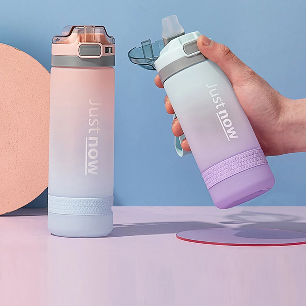 Gradient Water Bottle Frosted with Straw and Handle for Outdoor Sports Durable and Lightweight Sports Water Cup
Gradient Water Bottle Frosted with Straw and Handle for Outdoor Sports Durable and Lightweight Sports Water Cup