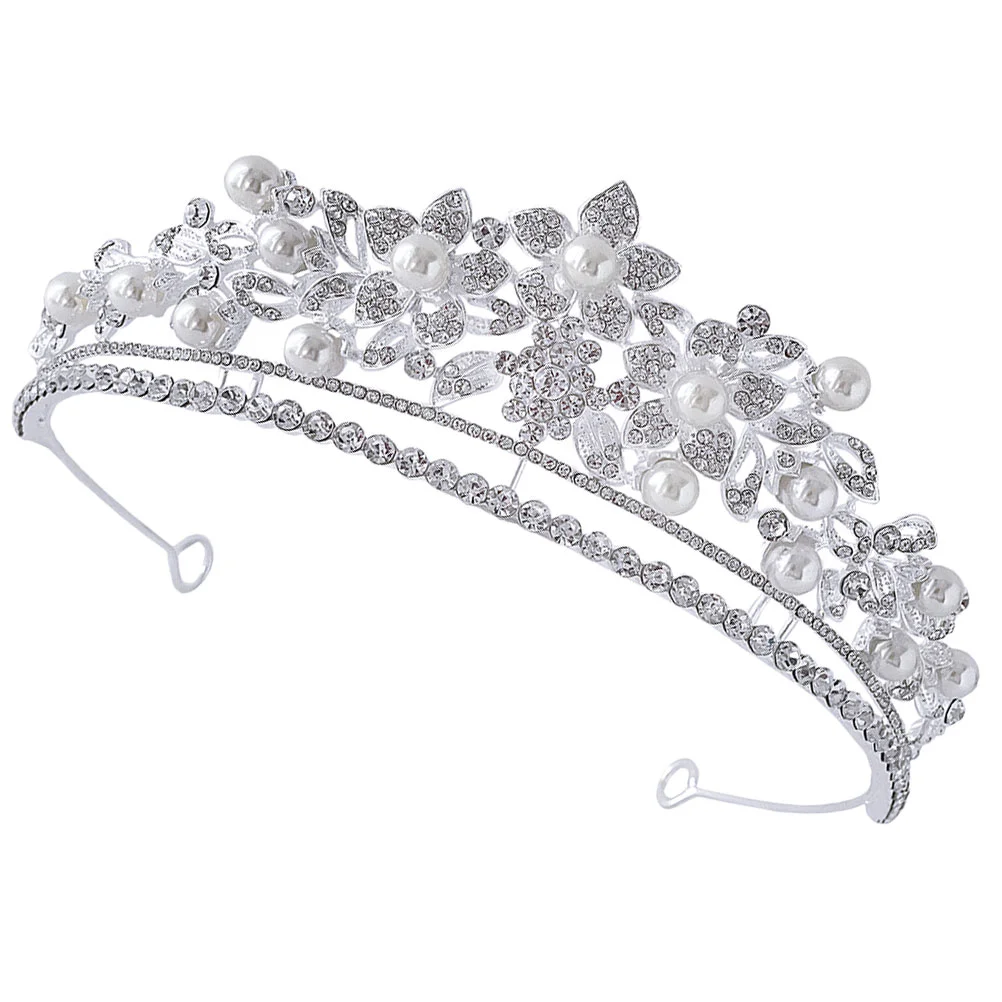 Wedding Hair Accessories Brides Birthday Crown Women Rhinestone Tiara Bridal Imitation Pearls Tiaras Headpiece Fairy Crowns 
Wedding Hair Accessories Brides Birthday Crown Women Rhinestone Tiara Bridal Imitation Pearls Tiaras Headpiece Fairy Crowns