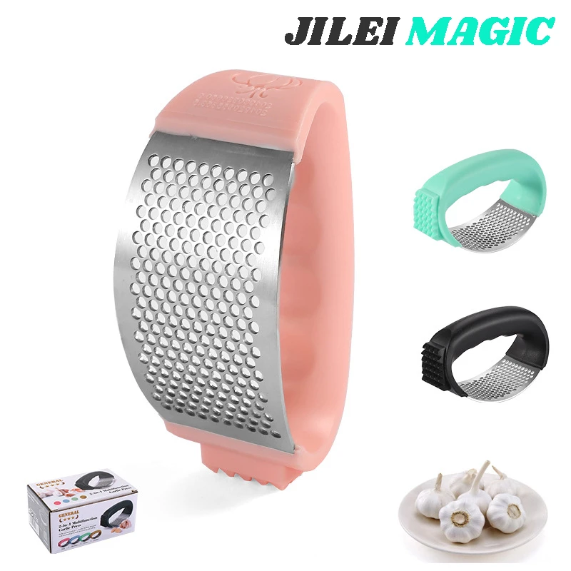 JILEI MAGIC Stainless Steel Garlic Press 2-in-1 Meshed Device Meat Cutter Kitchen Tools Tenderizing Needle
JILEI MAGIC Stainless Steel Garlic Press 2-in-1 Meshed Device Meat Cutter Kitchen Tools Tenderizing Needle