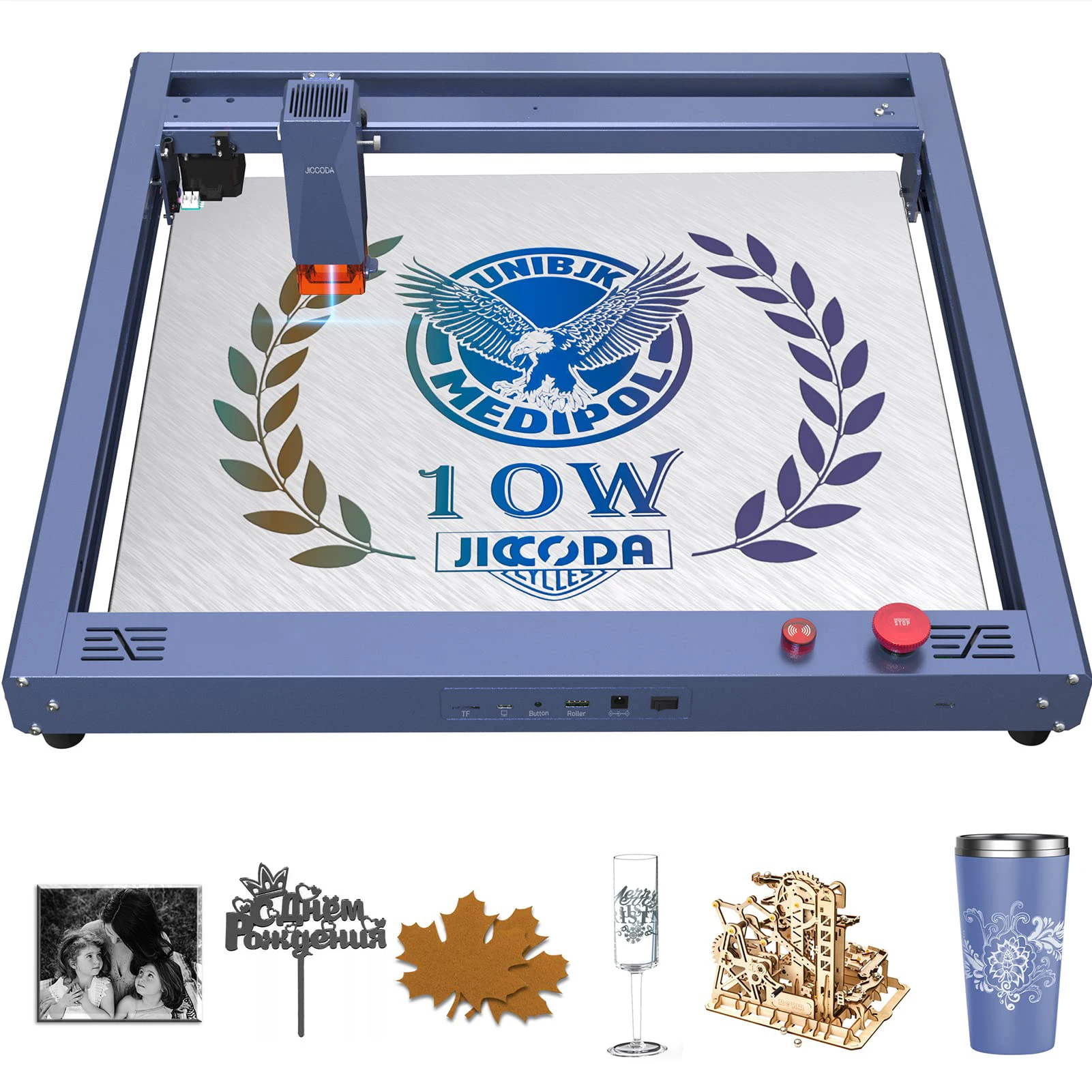 0.05mm High Precision 10W Laser Engraving Machine 400*400mm Carving Area CNC Laser Cutter Engraver For DIY Metal,Wood,Acrylic
0.05mm High Precision 10W Laser Engraving Machine 400*400mm Carving Area CNC Laser Cutter Engraver For DIY Metal,Wood,Acrylic