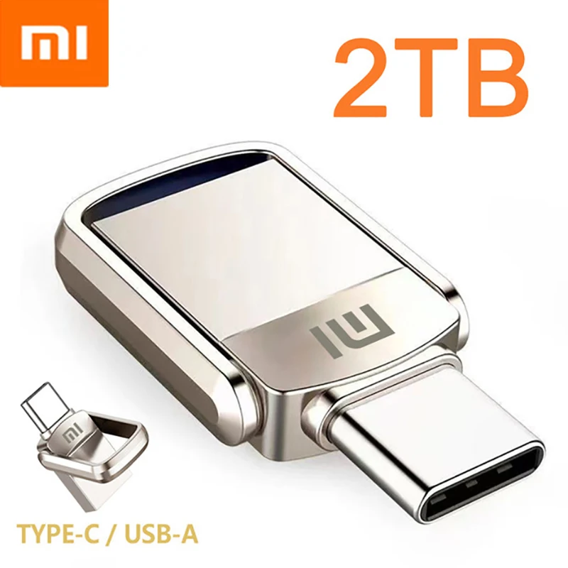 Xiaomi 2TB U Disk 1TB 512GB 256GB 128GB USB 3.0 Type-C Interface Mobile Phone Computer Mutual Transmission Portable USB Memory
Xiaomi 2TB U Disk 1TB 512GB 256GB 128GB USB 3.0 Type-C Interface Mobile Phone Computer Mutual Transmission Portable USB Memory