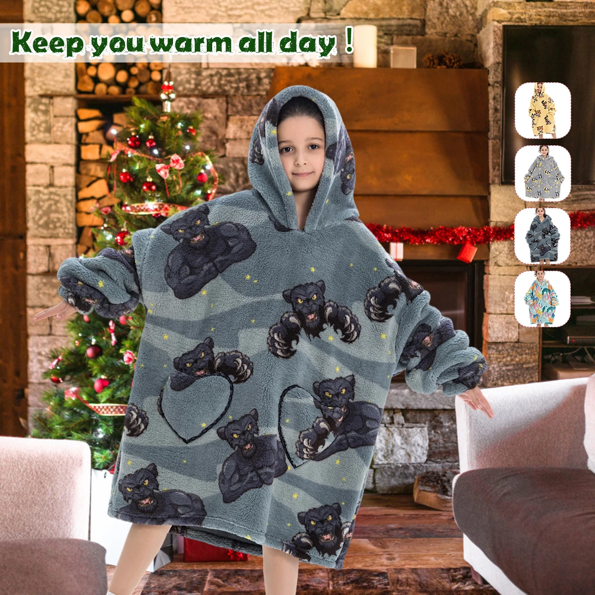 Blanket Hoodie Ultra Soft Oversized Blanket Sweatshirts with Hood Pocket and Sleeves Warm Cozy Wearable Hooded Blankets Sweater
Blanket Hoodie Ultra Soft Oversized Blanket Sweatshirts with Hood Pocket and Sleeves Warm Cozy Wearable Hooded Blankets Sweater