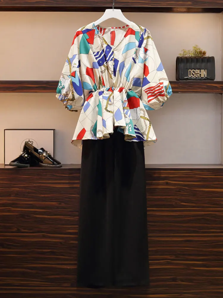 JXMYY Large Size Women's Clothing 2022 Summer New Fashion Loose And Thin Temperament Chiffon Short-Sleeved Wide-Leg Pants Suit
JXMYY Large Size Women's Clothing 2022 Summer New Fashion Loose And Thin Temperament Chiffon Short-Sleeved Wide-Leg Pants Suit