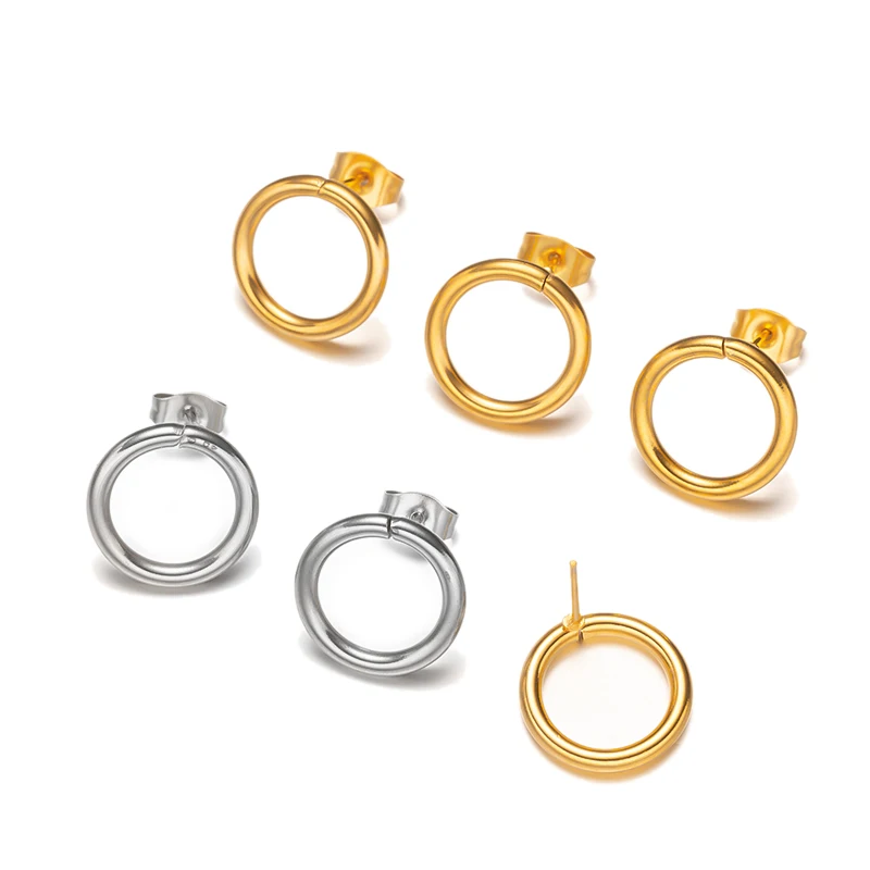 10pcs/Lot Stainless Steel 14mm Round Loop Earring With Ear Plug For DIY Ear Studs Jewelry Making Findings Supplies Accessories
10pcs/Lot Stainless Steel 14mm Round Loop Earring With Ear Plug For DIY Ear Studs Jewelry Making Findings Supplies Accessories