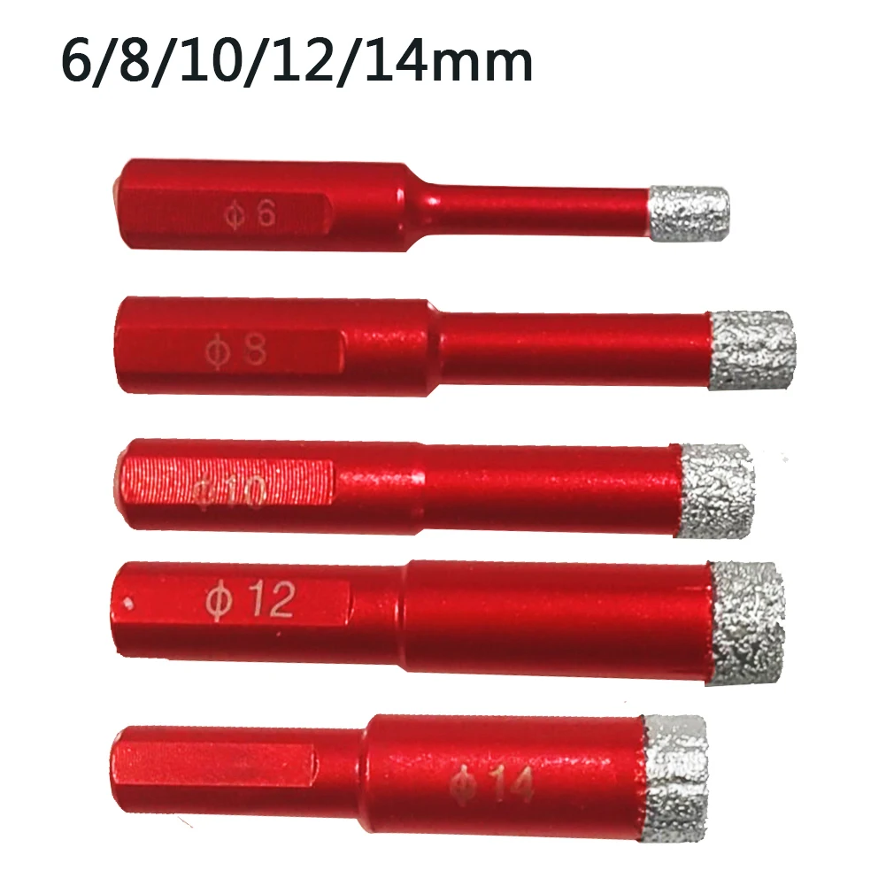 Diamond Drills Tile Dry Drill Bit 6-14MM For Granite Marble Porcelain Stoneware High-precision Grinding Technology Angle Grinder
Diamond Drills Tile Dry Drill Bit 6-14MM For Granite Marble Porcelain Stoneware High-precision Grinding Technology Angle Grinder
