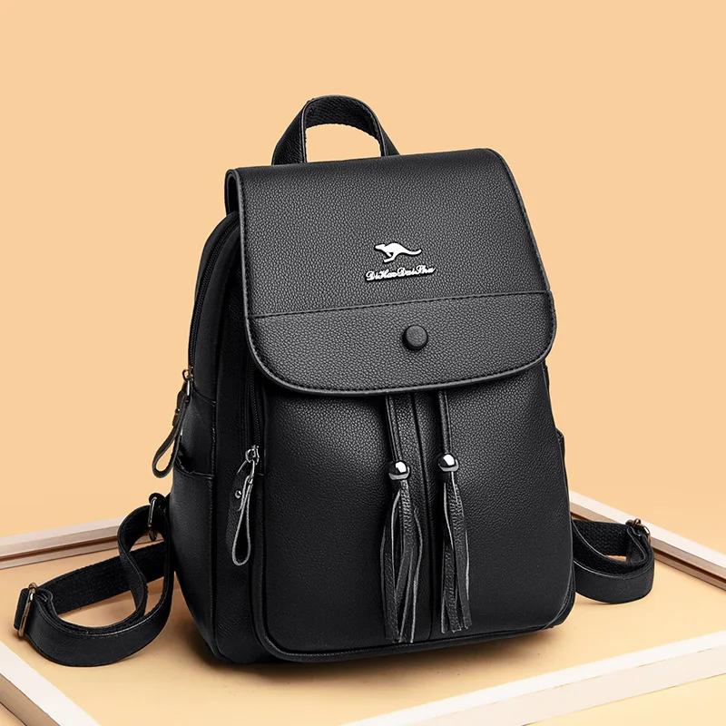 high quality luxury brand 2023 New Genuine Leather Tassel Pendant Street Travel Girl's Schoolbag Korean Fashion Backpack
high quality luxury brand 2023 New Genuine Leather Tassel Pendant Street Travel Girl's Schoolbag Korean Fashion Backpack