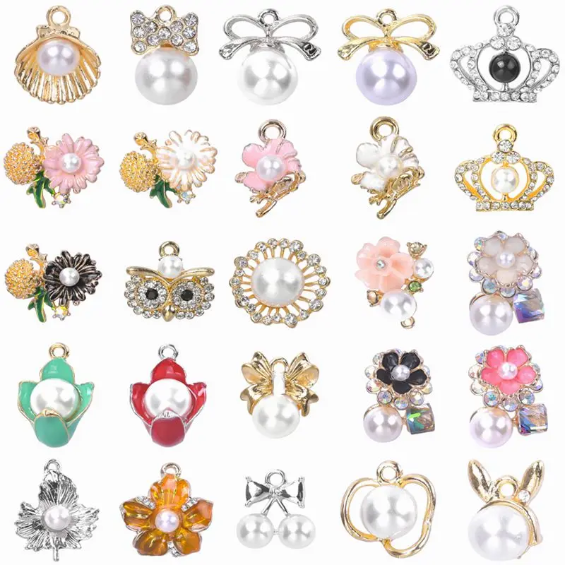10pcs/lot Seashell Rhinestone Enamel Charms Crown Pearl Jewelry DIY Earring Flower Pendant Charms for Jewelry Making Materials
10pcs/lot Seashell Rhinestone Enamel Charms Crown Pearl Jewelry DIY Earring Flower Pendant Charms for Jewelry Making Materials