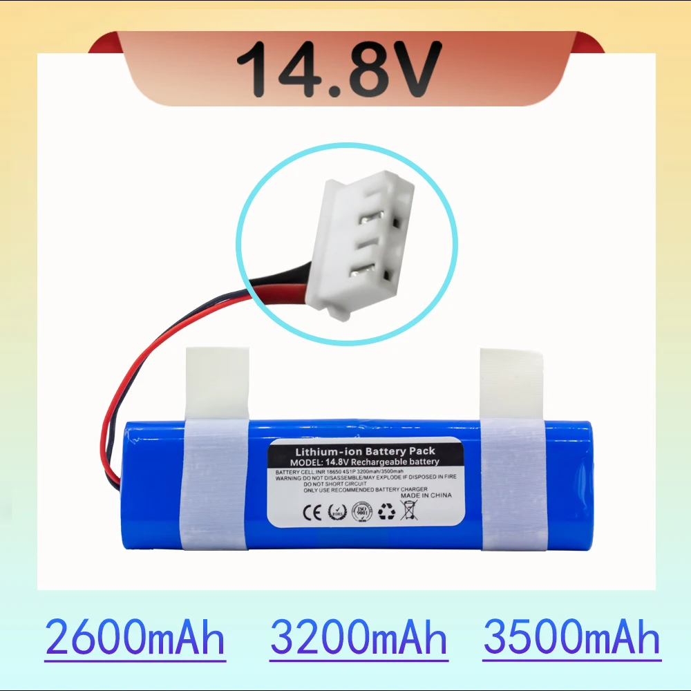 14.4V/14.8V 2600mAh battery S08-LI-144-2500 for Ecovacs Deebot DJ35, Deebot DJ36, Deebot DK35, Deebot DK36, DK520, DN520, DN55
14.4V/14.8V 2600mAh battery S08-LI-144-2500 for Ecovacs Deebot DJ35, Deebot DJ36, Deebot DK35, Deebot DK36, DK520, DN520, DN55