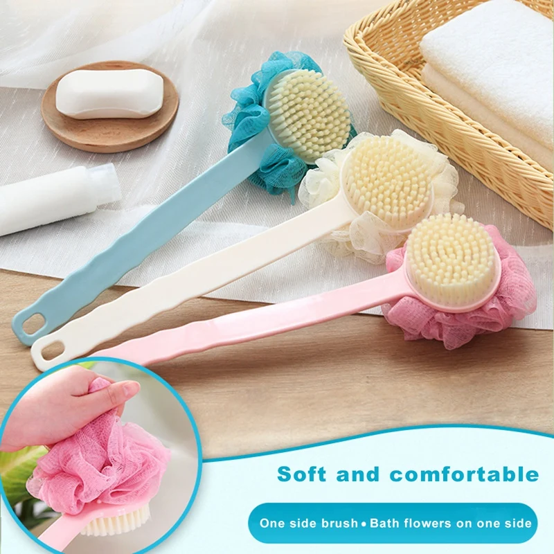 Portable Back Rubbing Bath Brush Wash Brush Back Body Bath Shower Sponge Scrubber Brushes With Handle Exfoliating Scrub For Home
Portable Back Rubbing Bath Brush Wash Brush Back Body Bath Shower Sponge Scrubber Brushes With Handle Exfoliating Scrub For Home