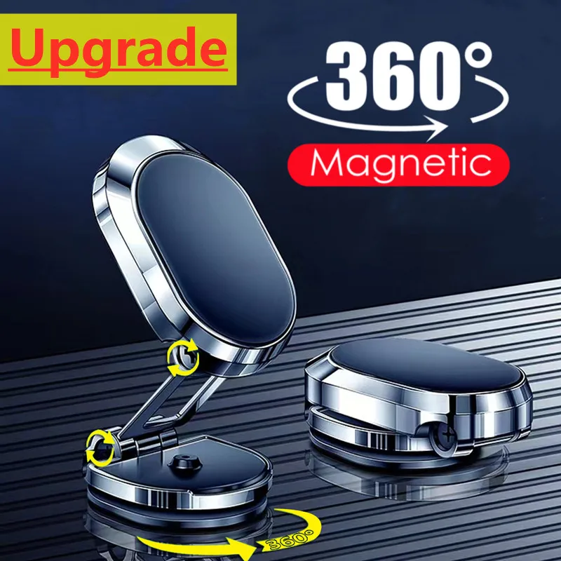 

Металлический магнитный автомобильный держатель для телефона Магнитная подставка для смартфона мобильного телефона Сотовый GPS поддержка для iPhone 14 13 12 Xiaomi Mi Huawei Samsung LG
