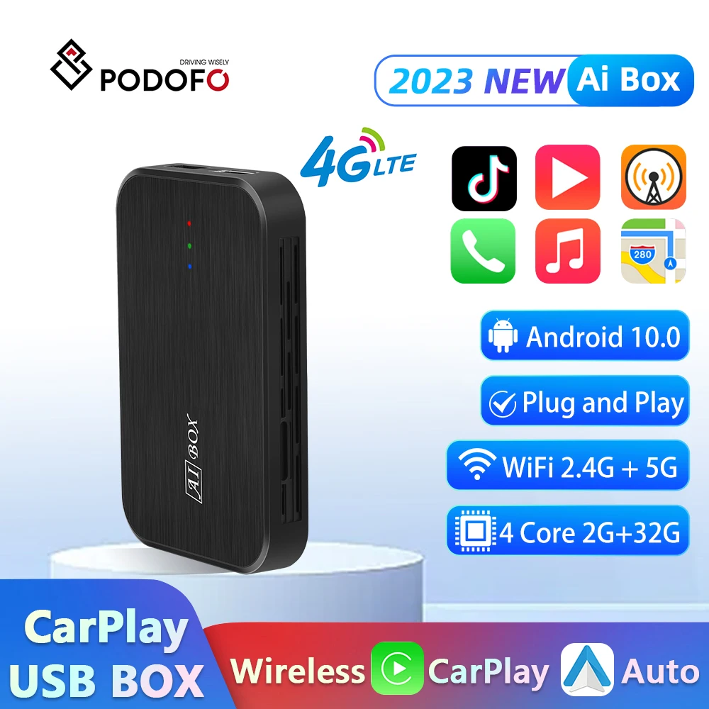 Podofo Android беспроводной адаптер Carplay Auto AI Box для Toyota Volvo VW Audi Skoda Benz Ford для Opel Honda Suzuki Kia
Podofo Android беспроводной адаптер Carplay Auto AI Box для Toyota Volvo VW Audi Skoda Benz Ford для Opel Honda Suzuki Kia