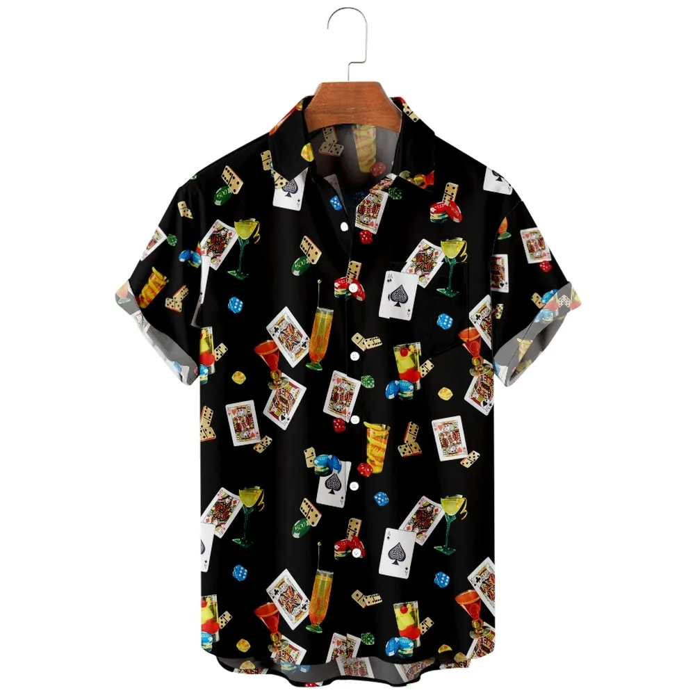 2022 Fashion Casual Hawaiian Beach Shirts, Poker and Cocktail Vintage Prints, Summer Pocket Shirts for Men and Women
2022 Fashion Casual Hawaiian Beach Shirts, Poker and Cocktail Vintage Prints, Summer Pocket Shirts for Men and Women