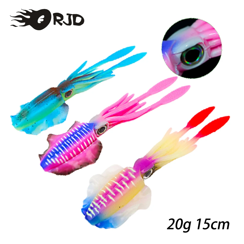 ORJD Squid Soft Fishing Lure 20g Silicone Luminous UV Saltwater Swimbait Jigging Carp Artificial Fishing Bait Track Accessories
ORJD Squid Soft Fishing Lure 20g Silicone Luminous UV Saltwater Swimbait Jigging Carp Artificial Fishing Bait Track Accessories