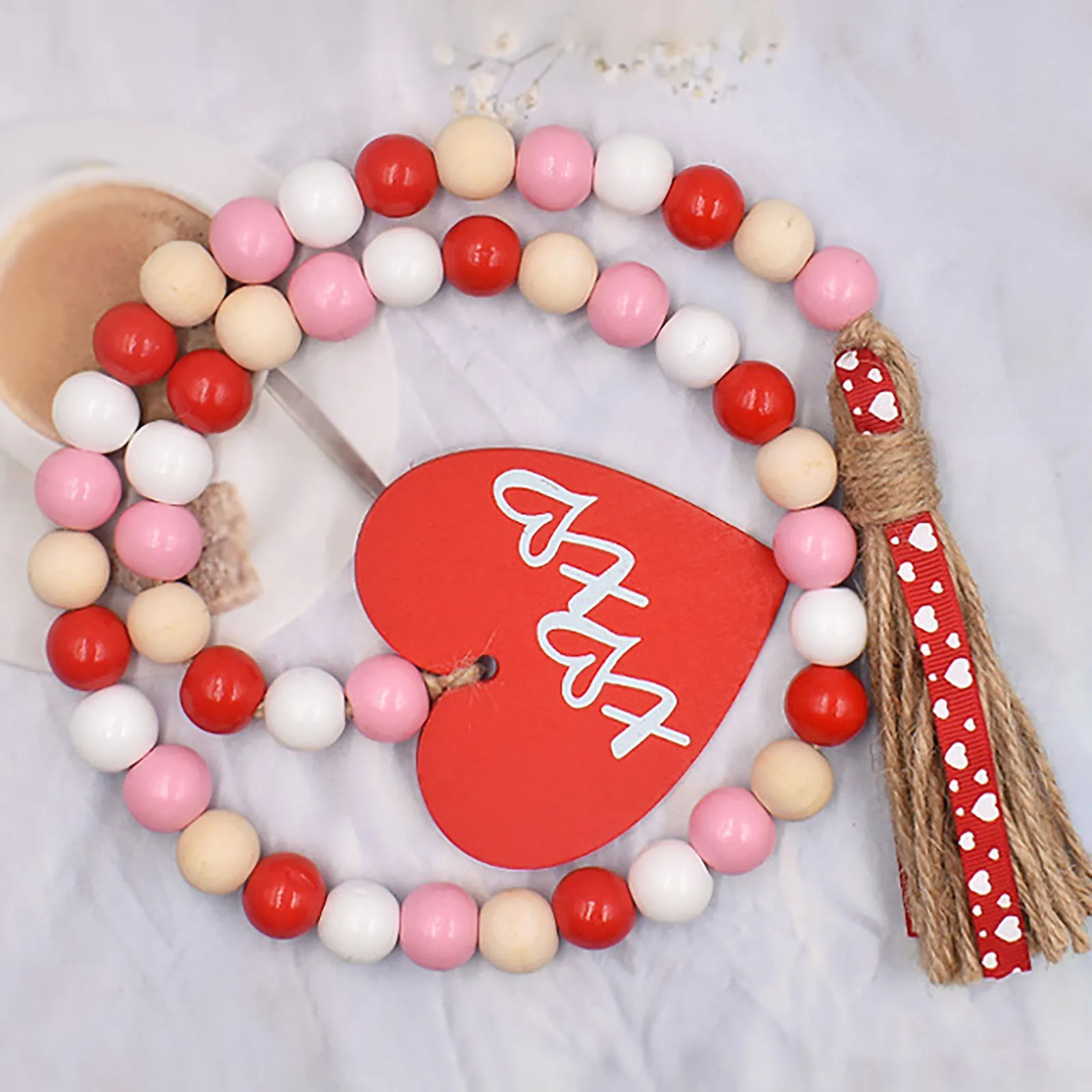2024 New Valentine Day Pink Love Beaded Diy Handwoven Hemp Rope Tassel Beaded Pendant Swing Car Hanging Pendants Colorful Decor
2024 New Valentine Day Pink Love Beaded Diy Handwoven Hemp Rope Tassel Beaded Pendant Swing Car Hanging Pendants Colorful Decor