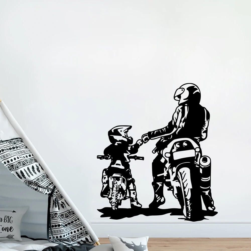 T240# Dirt Biker Father and Son Motorcycle Wall Sticker Decal Off road Motorbike Motor Kids Bedroom Playroom Home Decor
T240# Dirt Biker Father and Son Motorcycle Wall Sticker Decal Off road Motorbike Motor Kids Bedroom Playroom Home Decor