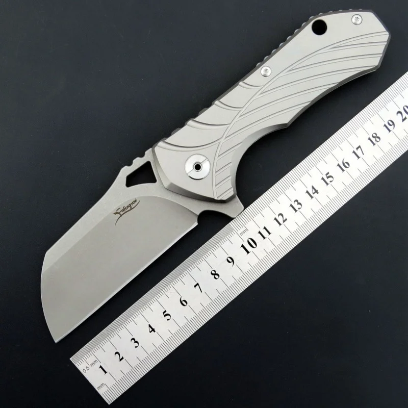 YF-EF901 D2 blade 60HRC TC4 handle Folding Knife Hunting Camping Survival Pocket EDC Knife Outdoor Multi Tools OEM Xmas gift
YF-EF901 D2 blade 60HRC TC4 handle Folding Knife Hunting Camping Survival Pocket EDC Knife Outdoor Multi Tools OEM Xmas gift