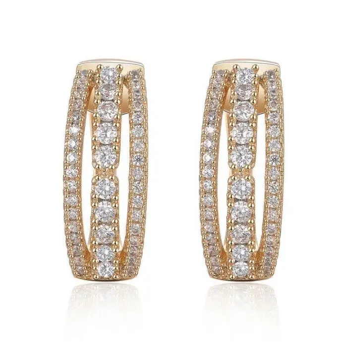 ANGLANG Fashion Women Drop Dangle Huggie Hoop Earrings Micro Paved CZ Anniversary Birthday Fine Gift Daily Accessory
ANGLANG Fashion Women Drop Dangle Huggie Hoop Earrings Micro Paved CZ Anniversary Birthday Fine Gift Daily Accessory