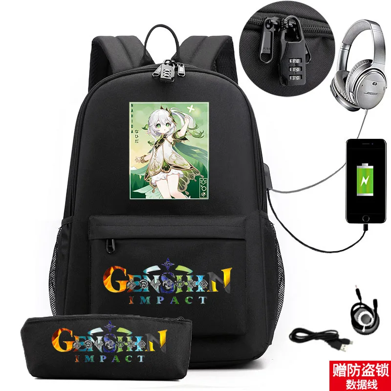 Genshin Impact Various Colors Cartoon Print Backpack Boys Girls Bag Teen Kids Backpack Casual Backpack USB Bag Travel Bag
Genshin Impact Various Colors Cartoon Print Backpack Boys Girls Bag Teen Kids Backpack Casual Backpack USB Bag Travel Bag