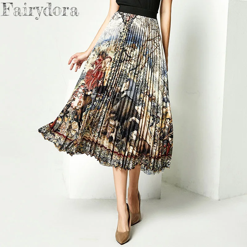 2022 Spring Summer Elastic High Waist Big Swing Long Chiffon Pleated Skirts for Women Fashion Hand Painting Printing
2022 Spring Summer Elastic High Waist Big Swing Long Chiffon Pleated Skirts for Women Fashion Hand Painting Printing