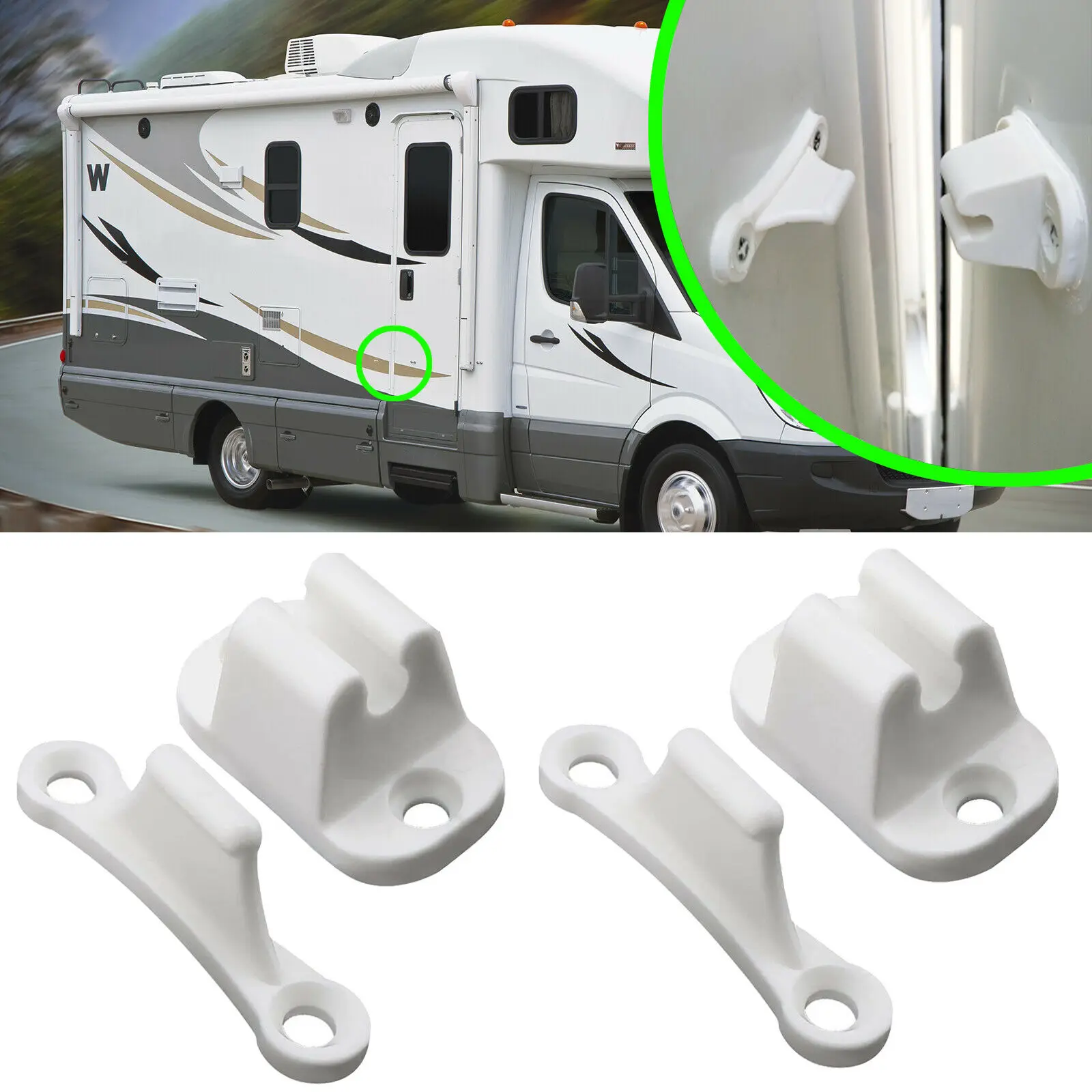 2pcs Door Catch Nylon White Door Holder T-shaped Warehouse Door Suction Positioning Door Buckle For Caravan Motorhome Caravan Bo
2pcs Door Catch Nylon White Door Holder T-shaped Warehouse Door Suction Positioning Door Buckle For Caravan Motorhome Caravan Bo