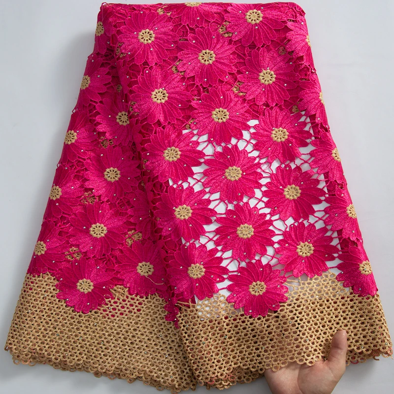 Rose Color African Guipure Cord Lace Fabric 2023 High Quality Water Soluble Laces For Nigerian Wedding Party Dress Y3235
Rose Color African Guipure Cord Lace Fabric 2023 High Quality Water Soluble Laces For Nigerian Wedding Party Dress Y3235
