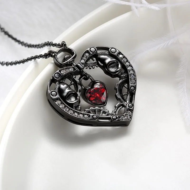 Gothic Style Skull Black Heart Pendants Necklace For Women Man Party Punk Jewellery Necklace Mens Punk Stuff Pendant Wholesale
Gothic Style Skull Black Heart Pendants Necklace For Women Man Party Punk Jewellery Necklace Mens Punk Stuff Pendant Wholesale
