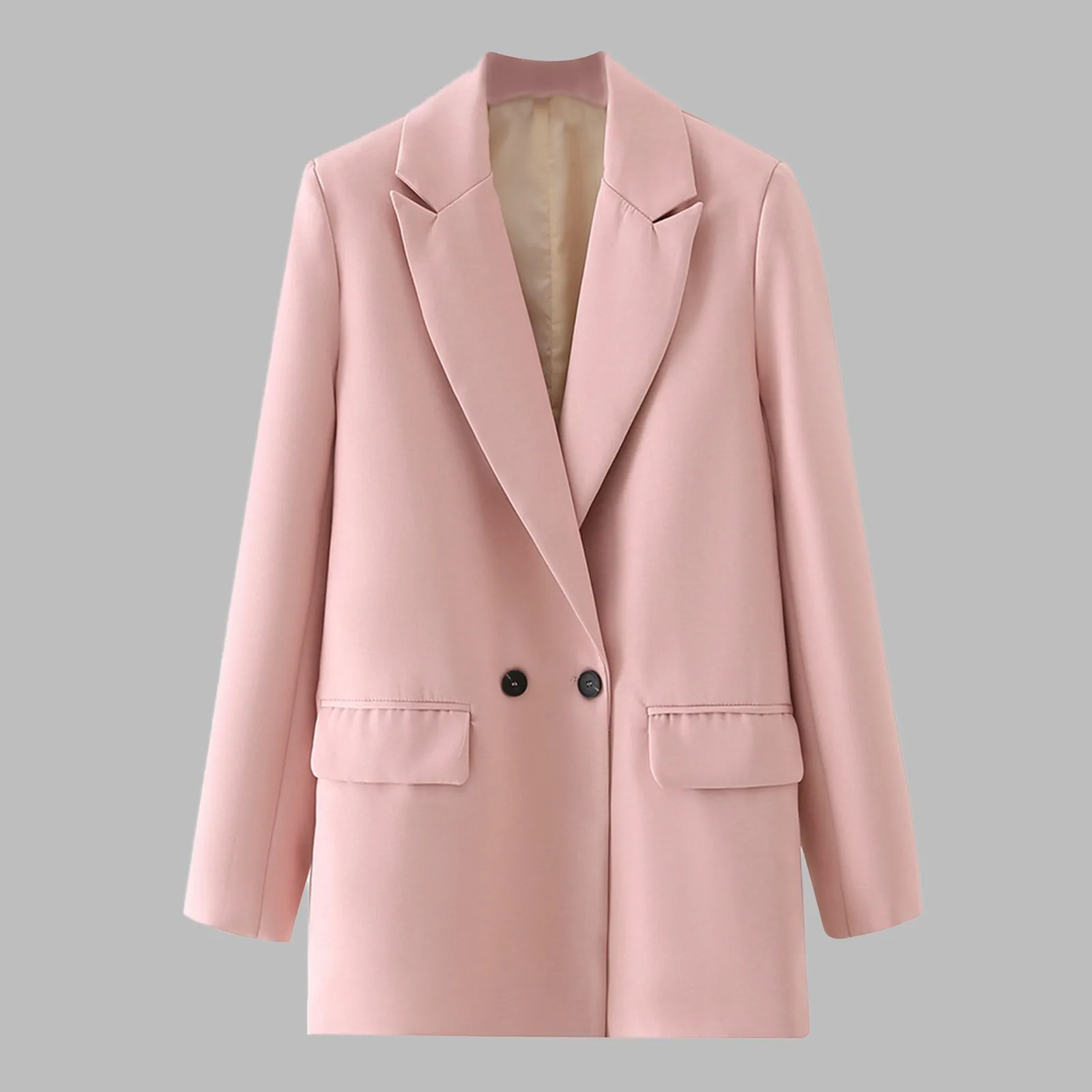 Women Fashion Elegant Suit Coats Turn-Down Collar Long Sleeves Buttons Cardigan Tops Ladies Solid Work Office Formal Wear Coats
Women Fashion Elegant Suit Coats Turn-Down Collar Long Sleeves Buttons Cardigan Tops Ladies Solid Work Office Formal Wear Coats
