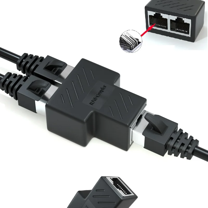 Network Rj45 Cable Port Network Cable Splitter Extender Plug Adapter Connector (8 Core) Split Into Two Splitter
Network Rj45 Cable Port Network Cable Splitter Extender Plug Adapter Connector (8 Core) Split Into Two Splitter