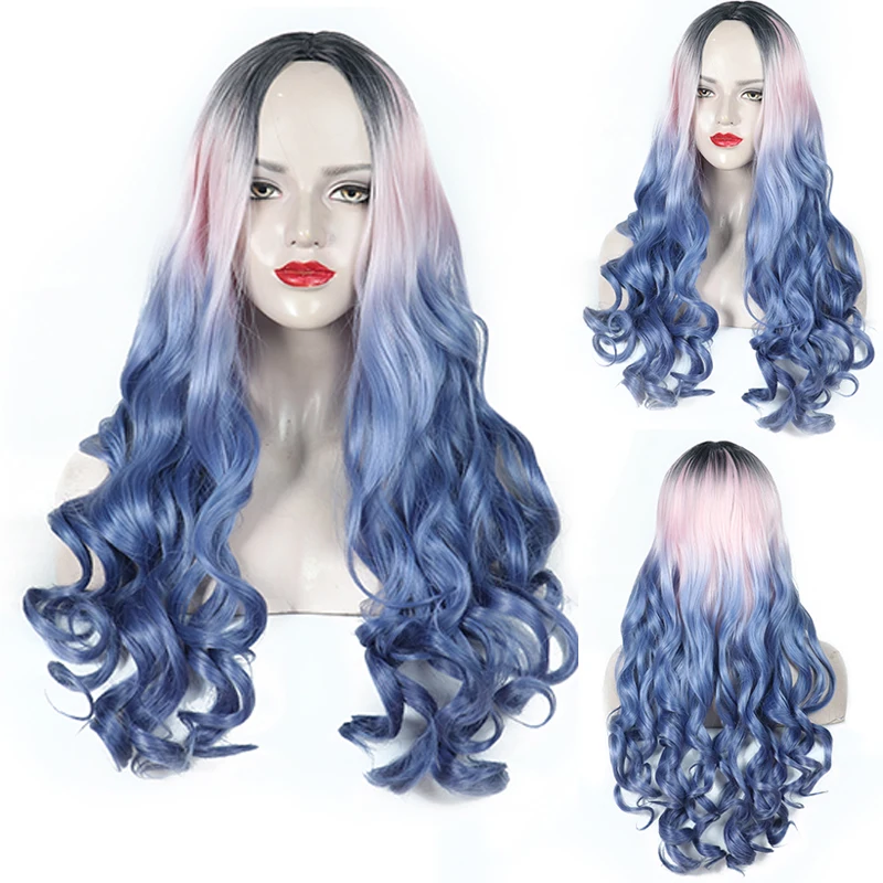 Long Synthetic Wave Ombre Purple Pink Wigs for Women Middle Part Hairline Natural Looking Daily Party Wear Full Wig 24 Inches
Long Synthetic Wave Ombre Purple Pink Wigs for Women Middle Part Hairline Natural Looking Daily Party Wear Full Wig 24 Inches