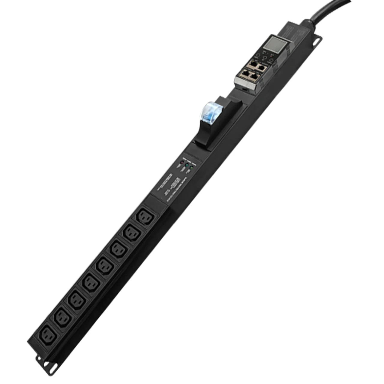 L6-30p 8-bit C13 socket Intelligent PDU SNMP Telnet Monitoring voltage and current air switch Aluminum alloy rack power socket
L6-30p 8-bit C13 socket Intelligent PDU SNMP Telnet Monitoring voltage and current air switch Aluminum alloy rack power socket