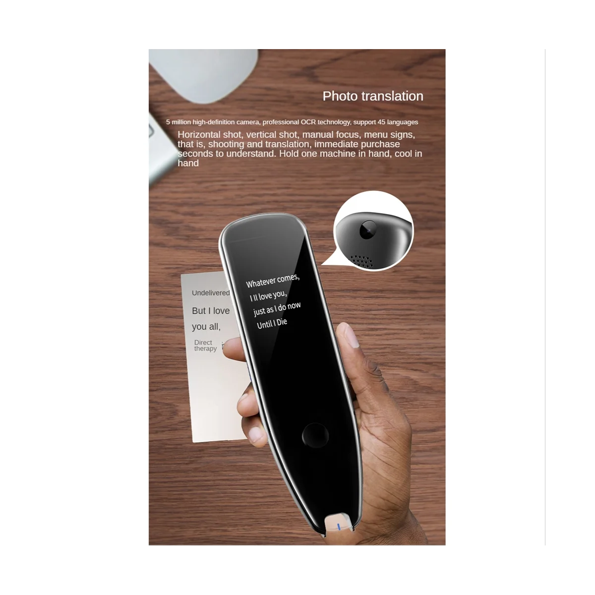 X5 PRO Voice Photo Translator Pen Real-Time Language Support Translation of 112 Languages Business Travel Abroad Black
X5 PRO Voice Photo Translator Pen Real-Time Language Support Translation of 112 Languages Business Travel Abroad Black