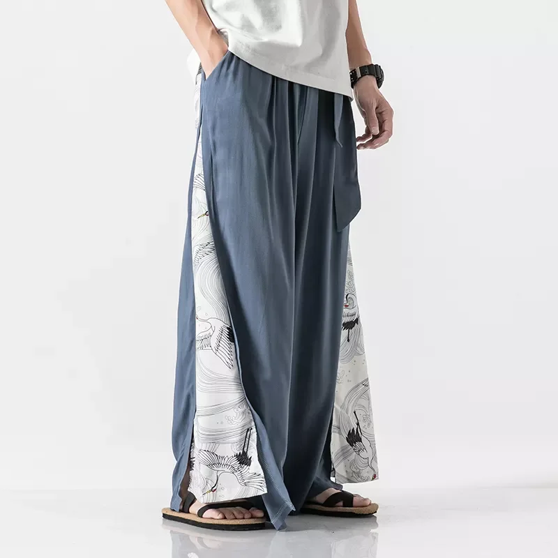NEW IN Linen Wide Leg Pants Mens Chinese Style Patchwork Vintage Man Leisure Trousers Harem Pants Male Fashion Pants 
NEW IN Linen Wide Leg Pants Mens Chinese Style Patchwork Vintage Man Leisure Trousers Harem Pants Male Fashion Pants