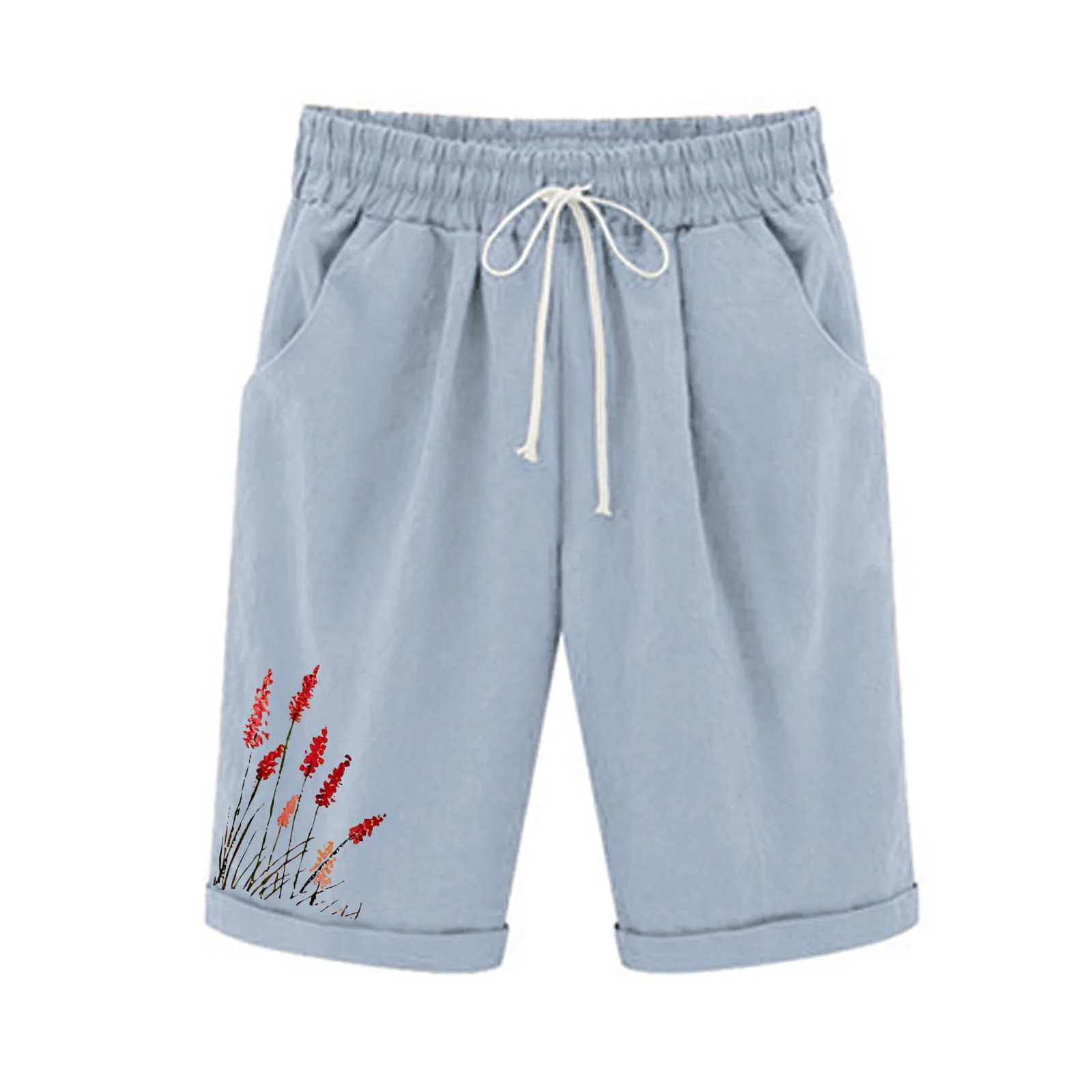 Women Shorts Beach Shorts Summer High Waist Lace Up Short Pants Pockets Flower Print Drawstring Loose Shorts Streetwear
Women Shorts Beach Shorts Summer High Waist Lace Up Short Pants Pockets Flower Print Drawstring Loose Shorts Streetwear