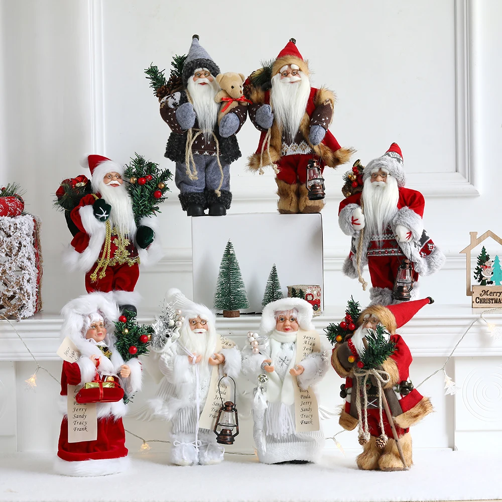 Large Santa Claus Christmas Doll Decoration Happy New Year Gifts Home Christmas Party Favors Standing Noel Doll Presents Navidad
Large Santa Claus Christmas Doll Decoration Happy New Year Gifts Home Christmas Party Favors Standing Noel Doll Presents Navidad