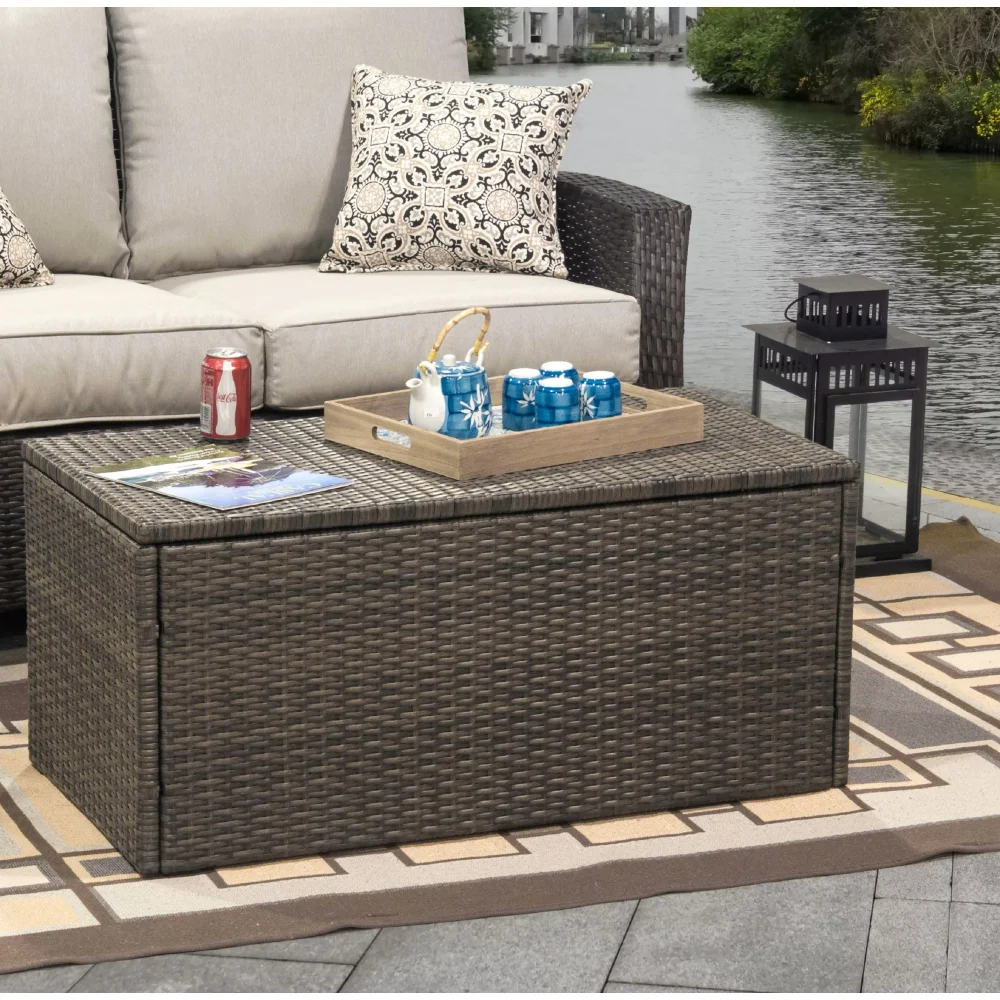 Storage Box for Indoor Outdoor Furniture, Cushions, Pool Accessories - Brown Storage Boxes & Bins
Storage Box for Indoor Outdoor Furniture, Cushions, Pool Accessories - Brown Storage Boxes & Bins