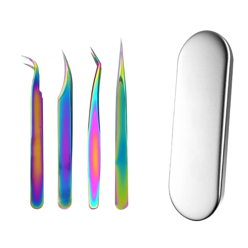 4PCS Straight+Curved Lash Tweezers for Nail Art Sticker Makeup Tool Clip Pliers Drop Shipping
4PCS Straight+Curved Lash Tweezers for Nail Art Sticker Makeup Tool Clip Pliers Drop Shipping